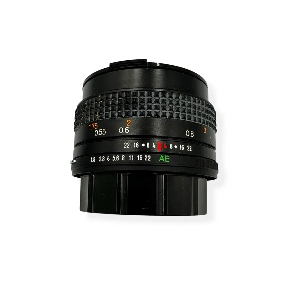 Konica Hexanon AR 50mm f/1.8 Lens with Electronic Auto Flash X-20N & Case Japan